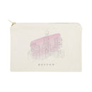 Boston Cityscape Cotton Canvas Cosmetic Bag