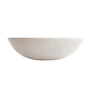 Botticino Marble Natural Stone Oval Vessel Sink - Honed Finish 16x20.5x6 Inches