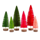 Bottle Brush Tree in Dark Pink Medium | Holiday Decor