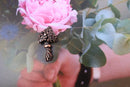 Bouquet of Flowers Copper Lapel Pin