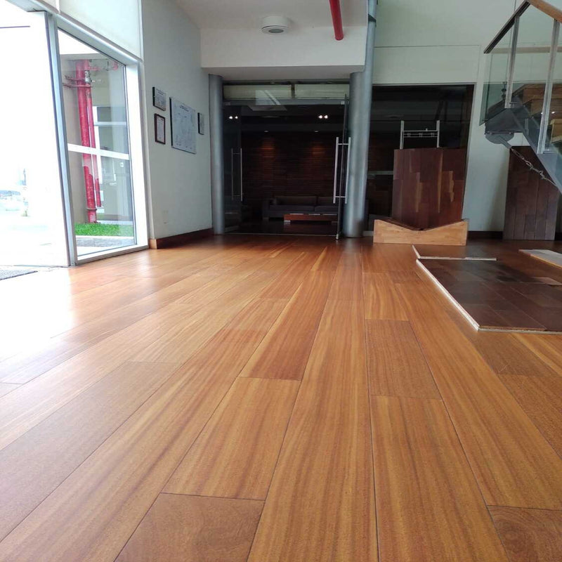 Engineered Hardwood Floors Cumaru Brazilian Teak Pre-finished 5.5" Wide, 84" RL Premium Floors - Orion Collection room view