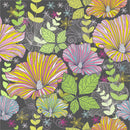 Striped Flowers Wallpaper