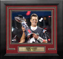 Tom Brady Super Bowl Champions Lombardi Trophy Tampa Bay Buccaneers 8" x 10" Framed Football Photo