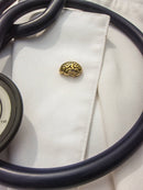 Brain Gold Lapel Pin