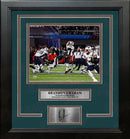 Brandon Graham Sacks Brady Philadelphia Eagles 8x10 Framed Super Bowl Photo with Engraved Autograph