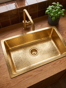 Unlacquered Brass Kitchen Sink - Custom Sink