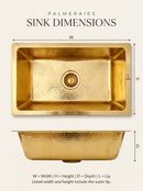 Unlacquered Brass Kitchen Sink - Custom Sink