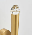 Spinal Tube Crystal Wall Sconce