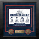 Atlanta Braves Custom MLB Baseball 11x14 Picture Frame Kit (Multiple Colors)