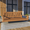 Amish Casual 6 Foot Uptown Porch Swing Bed in Cedar Stain