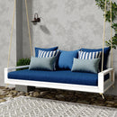 Amish Casual 6 Foot Uptown Porch Swing Bed in Pure White Paint