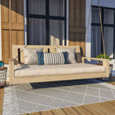Amish Casual Twin Uptown Porch Swing Bed in Unfinished