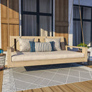 Amish Casual Twin Uptown Porch Swing Bed in Unfinished