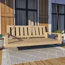 Amish Casual Twin Uptown Porch Swing Bed in Unfinished