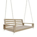 Amish Casual Waterford Hanging Bed Swing for Porch, 6 Ft Unfinished