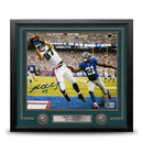 Brent Celek Touchdown v. Giants Philadelphia Eagles Autographed 16" x 20" Framed Football Photo