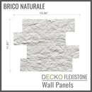 Flexible 3D Stone Wall Panel Sample - BRICO NATURALE | DECKO Flexistone - Free Shipping