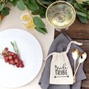 Bride Tribe Wedding Cotton Canvas Favor Bags, 6-Pack