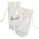 Bride Cotton Canvas Wine Bag