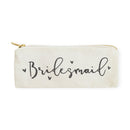 Bridesmaid Cotton Canvas Pencil Case and Travel Pouch