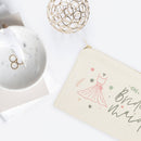 Floral Bridesmaid Cotton Canvas Cosmetic Bag