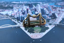 Bridge Gold Lapel Pin