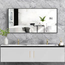 Reflections Sleek Modern Black Aluminum Framed Wall Mirror