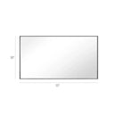 Reflections Sleek Modern Black Aluminum Framed Wall Mirror
