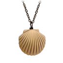 Bronze Seashell Locket Pendant Necklace | Vintage Ocean-Inspired Charm