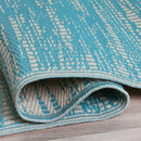 Brooklyn - Teal Outdoor Rug for Patio FINAL SALE