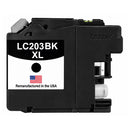 U.S. Remanufactured for Brother LC203XLBK High Yield Black Ink Cartridge