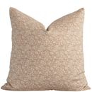 Louisa Brown Floral Pillow Cover