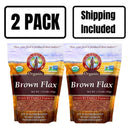 Organic Brown Flaxseed | 1.75 lb | Pack of 2 | Shipping Included | Grain Place Foods