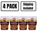 Organic Brown Flaxseed | 1.75 lb | Pack of 4 | Shipping Included | Grain Place Foods