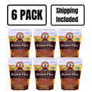 Organic Brown Flaxseed | 1.75 lb | Pack of 6 | Shipping Included | Grain Place Foods