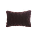 Amanda Hancrafted Sculpted Shearling Throw Pillow