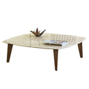 Burdur Beige Premium Natural Marble Coffee Table with Polished Finish Eased Edge