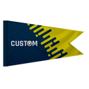 Custom Burgee Flag with Pole Sleeve