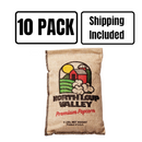 Yellow Un-Popped Popcorn Kernels in Burlap Bag | 2 lb | Pack of 10 | Non-GMO | Shipping Included | Popcorn County USA | North Loup Valley