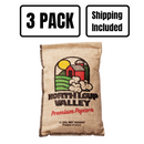 Yellow Un-Popped Popcorn Kernels in Burlap Bag | 2 lb | Pack of 3 | Non-GMO | Shipping Included | Popcorn County USA | North Loup Valley