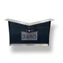 ButterFly Box in TEXTURED MATT JET BLACK - Wall Mount Mailbox