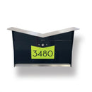 ButterFly Box in TEXTURED MATT JET BLACK - Wall Mount Mailbox