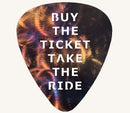 Buy the Ticket, Take the Ride Guitar Pick Metal Art