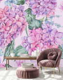Stylish Modern Pink Little Flowers Wallpaper