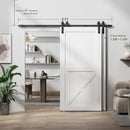 Bypass Sliding Barn Door Hardware Kit Basic I Pulley (No Door)