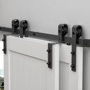 Bypass Sliding Barn Door Hardware Kit Basic J Pulley (No Door)