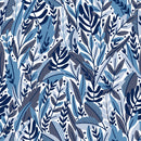 Contemporary Blue and Purple Leaves Wallpaper Smart