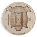 Seattle, Washington Coaster Art (Husky Stadium)
