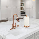Copper Paper Towel Holder Roll Dispenser Stand for Kitchen Countertop & Dining Room Table