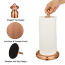 Copper Paper Towel Holder Roll Dispenser Stand for Kitchen Countertop & Dining Room Table